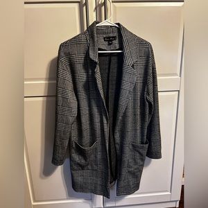 Black & White Plaid Blazer - S
